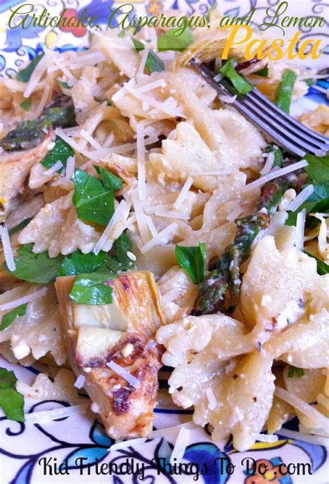 Artichoke Asparagus And Lemon Pasta