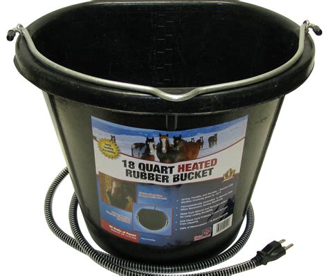 Murdochs Farm Innovators Flat Back Heated Rubber Bucket