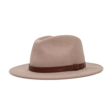 Chapeau Fedora Messer Feutre Laine Beige Brixton Reference