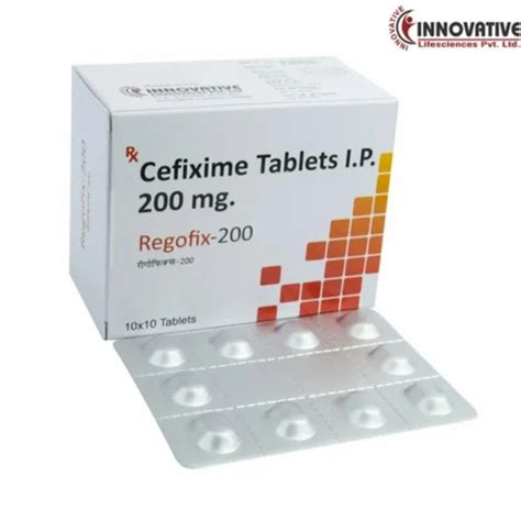 Cefixime Mg Dispersible Tablet Mg Packaging Size X At Rs