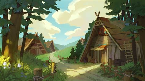 ArtStation - Old Viking village