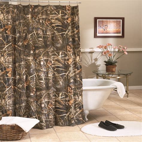 Realtree Max 4 100 Polycotton Camouflage And Hunting Camo Shower Curtain