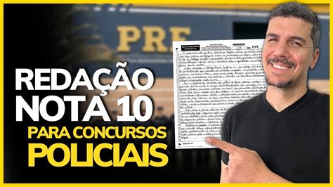 COMO ESTUDAR REDAÇÃO PARA CONCURSOS POLICIAIS YouTube