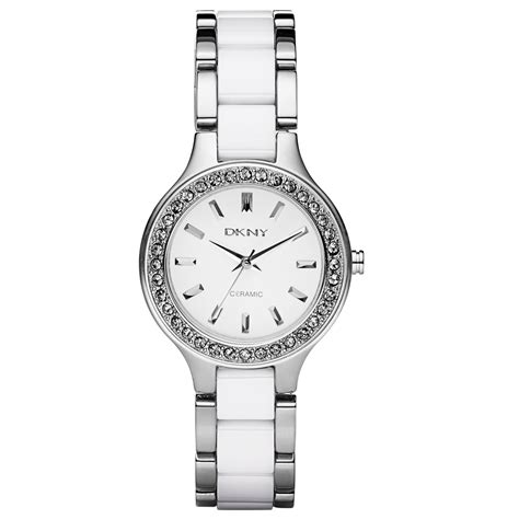 Dkny Ny8139 Chambers Ceramic Watch - For Women in White | Lyst