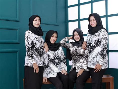 54 Model Baju Pgri Guru Wanita 2020