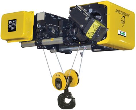 Ton R M Spacemaster Sx Low Headroom Wire Rope Hoist Ft In Lift