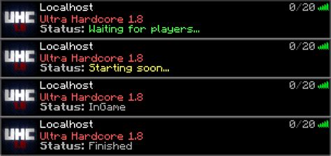 Ultra Hardcore 1 8 Minecraft Bukkit Plugins CurseForge