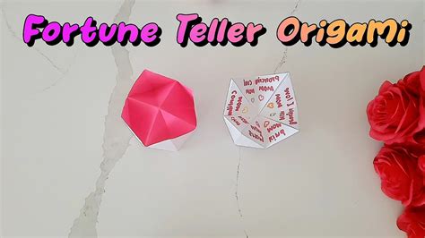 How To Make A Paper Fortune Teller Chatterbox Origami Very Easy