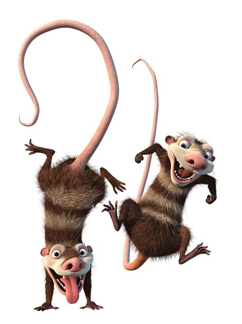 Ice Age characters Crash and Eddie transparent PNG - StickPNG