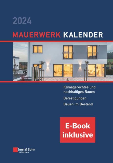 Mauerwerk Kalender 2024 Inkl E Book Bei Architekturbuch De