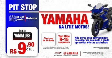 Pit Stop Test Ride Premiado Yamaha Itabuna Em Itabuna Sympla