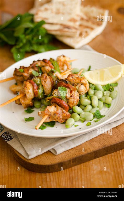 Chicken Kebabs With Soya Hi Res Stock Photography And Images Alamy