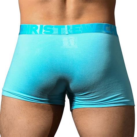 Andrew Christian Boxer Almost Naked Bambou Bleu Ciel INDERWEAR