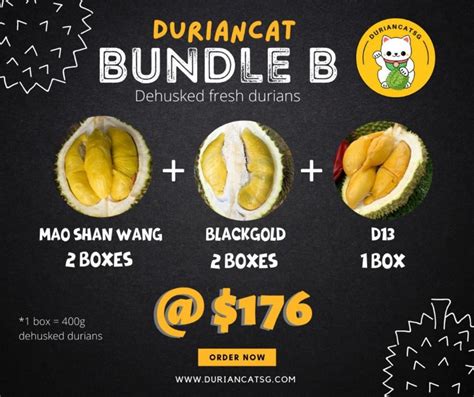 DURIAN MSW OTMSW MUSANG KING MAO SHAN WANG DURIAN DELIVERY SG Food