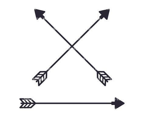 Tribal Arrows Boho Tribal Vector Cut Files Vector File Crossed