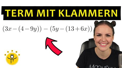 Terme Vereinfachen Mit Klammern Minusklammer Aufl Sen Youtube