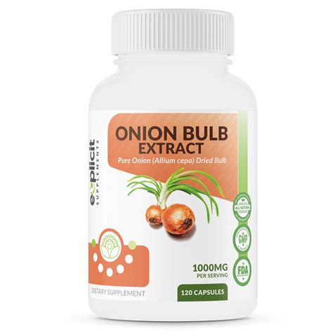 All Natural Herbal Antioxidant Onion Extract Mg Dried Bulb