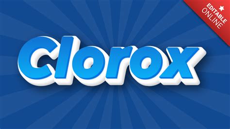 Clorox D Azul Con Fondo Manga Generador De Efectos De Texto