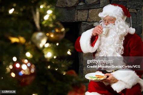 122 Santa Drinking Milk Stock Photos High Res Pictures And Images