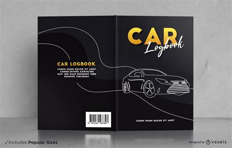 Car logbook cover design | Creative book cover designs, Creative book ...