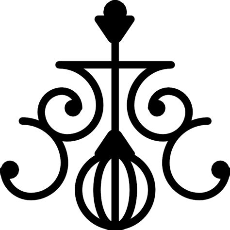 Lamp Design With Curls Vector Svg Icon Svg Repo