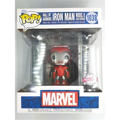 Funko Pop Deluxe Marvel Hall Of Armor Iron Man Model