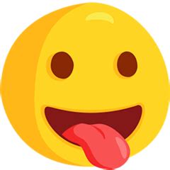 Cara a língua de fora Emoji Significado Copiar e Colar