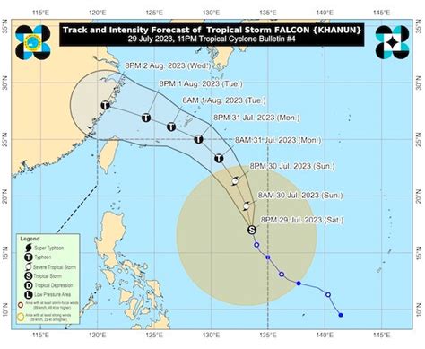 Falcon may become typhoon late Sunday, but landfall expected in China ...