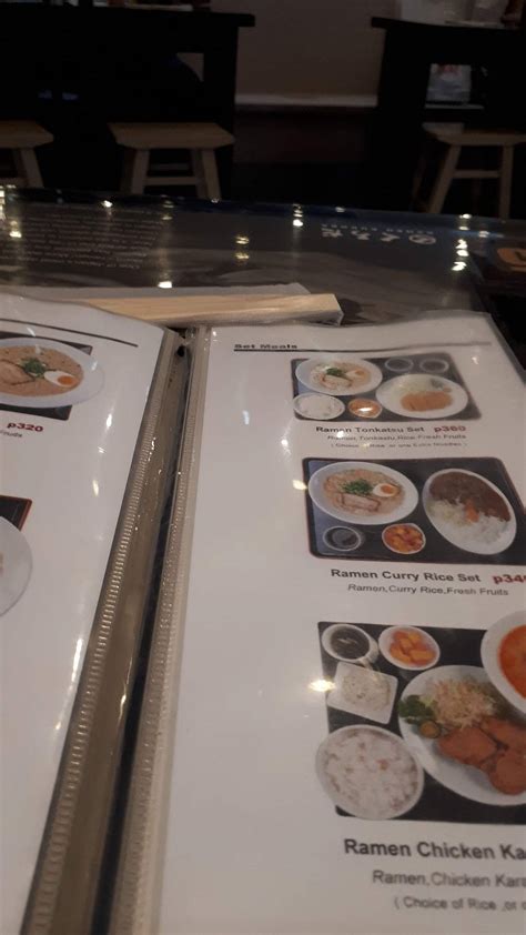 Carta Del Restaurante Ramen Kuroda Sm Fairview Ciudad Quezon