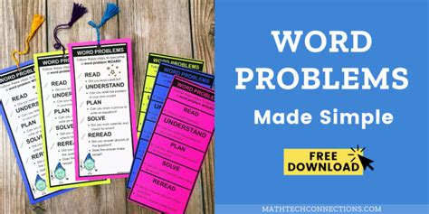 Math Word Problems Cheat Sheet Teaching 3rd Grade Steps To Solve Word Problems Math Tech