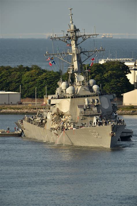 USS Fitzgerald Collides With Cargo Ship