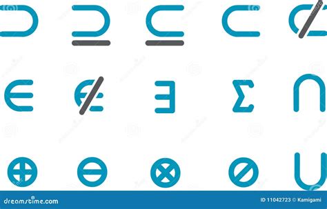 Math Icon Set Stock Photos Image 11042723