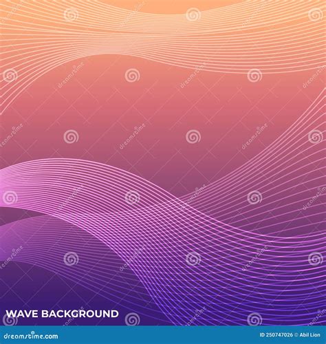 Modern Abstract Wave Background Vector Illustration Stock Vector