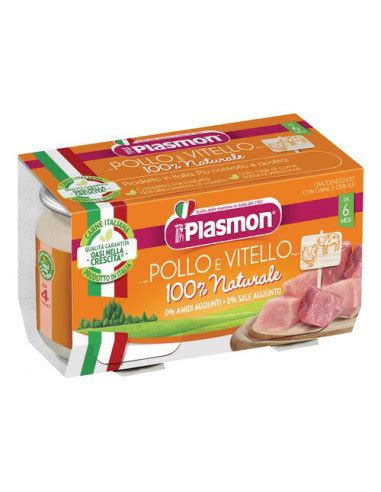 Omogeneizzati Plasmon Omogeneizzato Vitello Pollo 80 G X 2 Pezzi