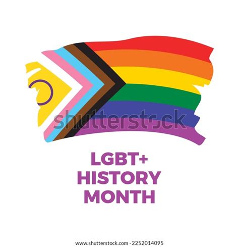 Lgbt History Month Vector Grunge Progress Stock Vector (Royalty Free ...