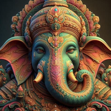 Premium Photo Lord Ganesh Head Image Background