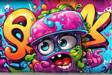 Cartoon Graffiti Wallpaper, Cartoon Graffiti Background, Cartoon ...