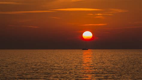 Kostenlose Foto Wasser Natur Ozean Horizont Himmel Sonnenaufgang