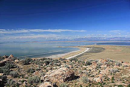 Le Grand Lac Sal Lacs Great Salt Lake Utah Parcs Nationaux De