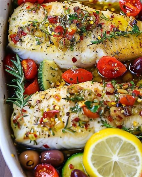 Einfacher Mediterraner Gebackener Fisch Koch Boss Rezepten