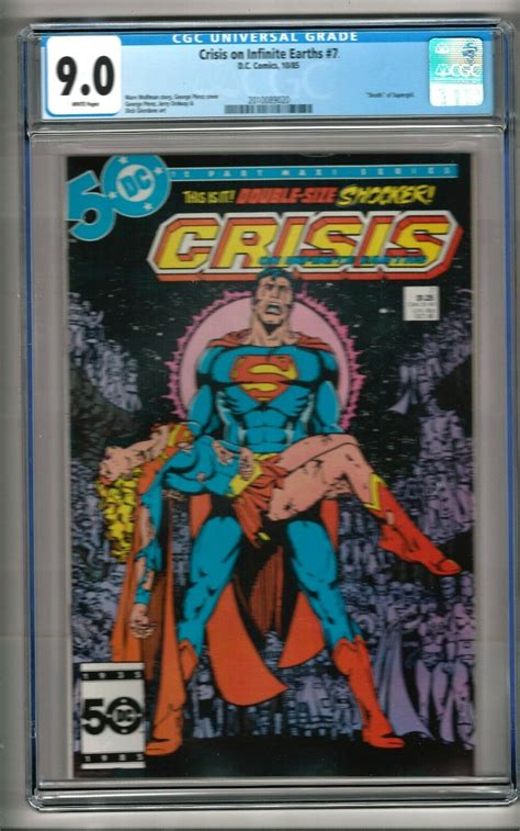 Comicsvalue Crisis On Infinite Earths 7 1985 CGC 9 0 White