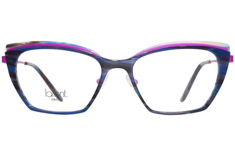 Lafont Jeanne 3141 Eyeglasses Womens Bluepink Full Rim Cat Eye 52 17 134