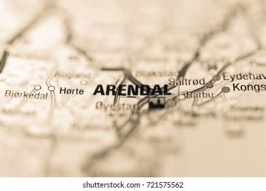 Arendal On Map Stock Photo 721575562 | Shutterstock