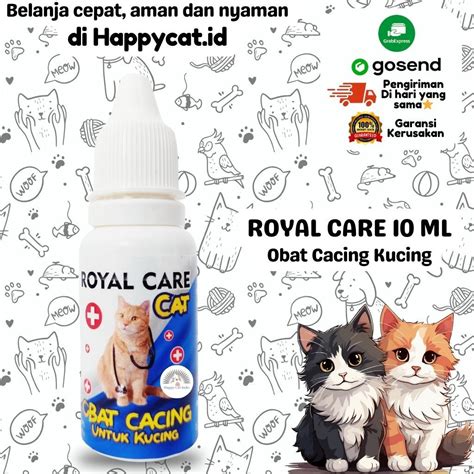 Jual Obat Cacing Kucing Ampuh Basmi Cacing Kucing Royal Care Cat Ml