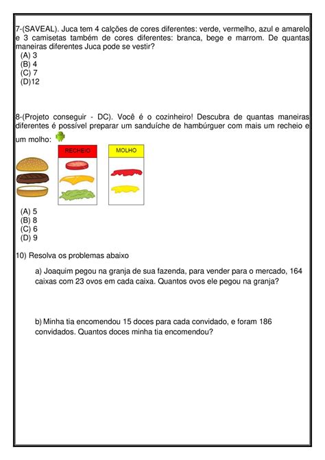 E Ano Planos De Aula De Matem Tica Atividades Cuca