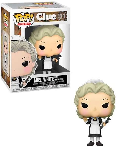 Funko Clue Pop Retro Toys Mrs White With Wrench Vinyl Figure 51 Toywiz