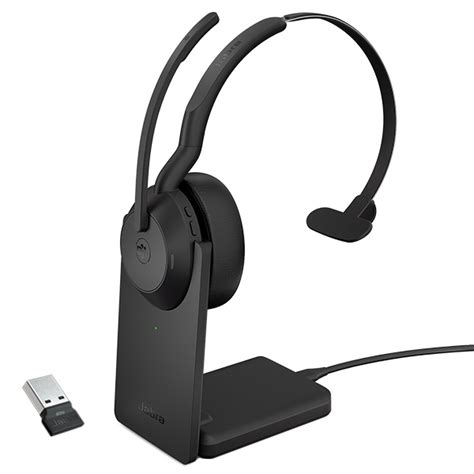 Jabra Evolve2 55 USB MS Mono Bluetooth Headset With Charging Stand