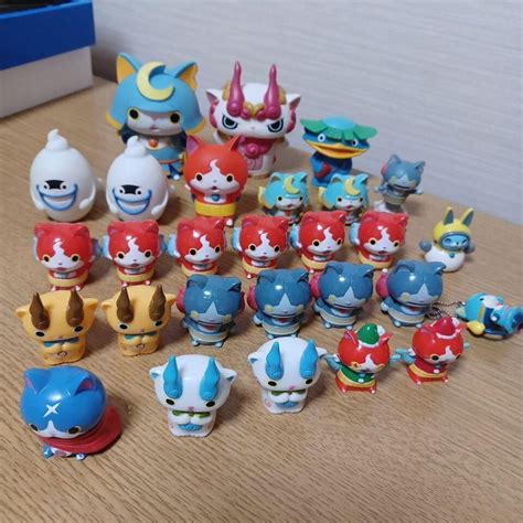 Yokai Watch Goods Lot Of Set Jibanyan Komasan Whisper Figure Finger