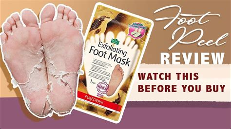 Purederm Exfoliating Foot Mask Review Ni Eu Youtube