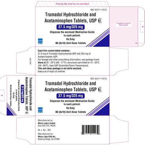 Tramadol Hydrochloride And Acetaminophen Tramadol Hydrochloride And